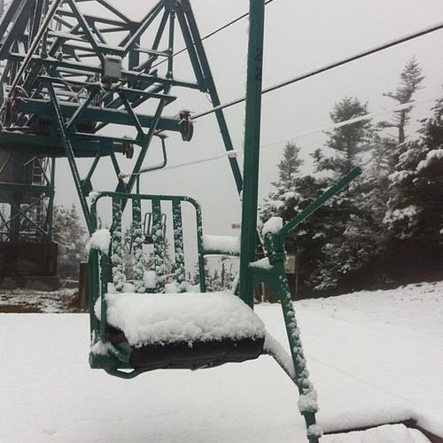 October snow at Mad River Glen, Vermont