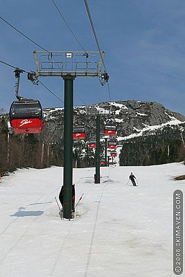 The gondola at Stowe, Vermont