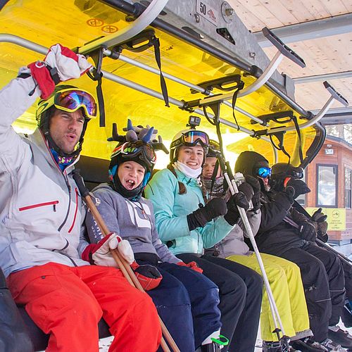 First chair for 2017 - 2018 ski season at Mount Snow, Vermont