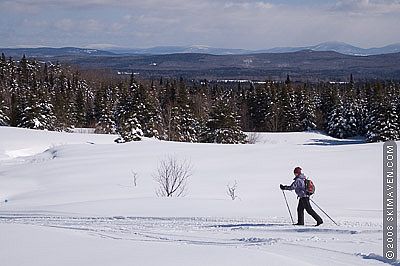 Lovely meadows and high views from Highland Lodge, Vt.