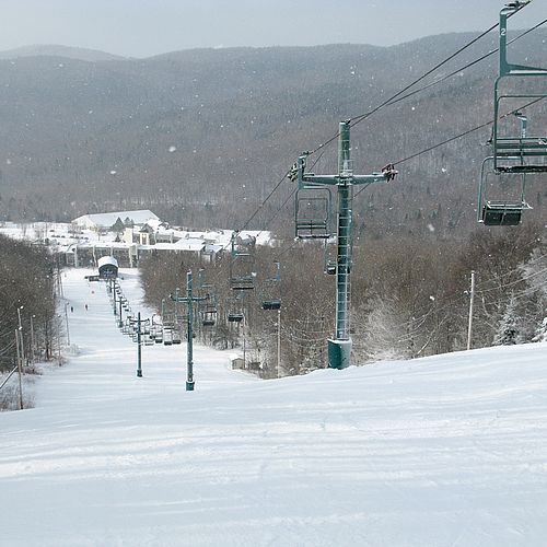 Skiing Bolton Valley's Beech Seal trail