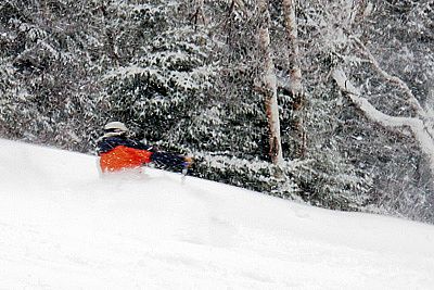 New snow in northern Vermont, including Jay Peak