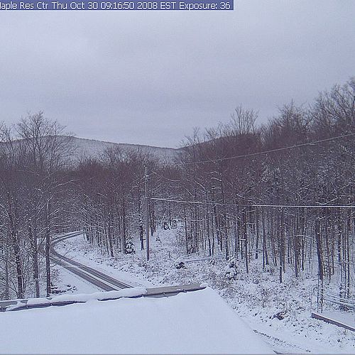 Late-October snowstorm in northern Vermont