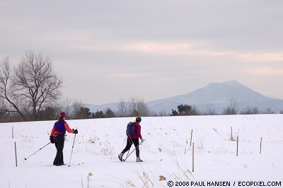 Views of Camel's Hump from Catamount touring center in Williston, Vt.